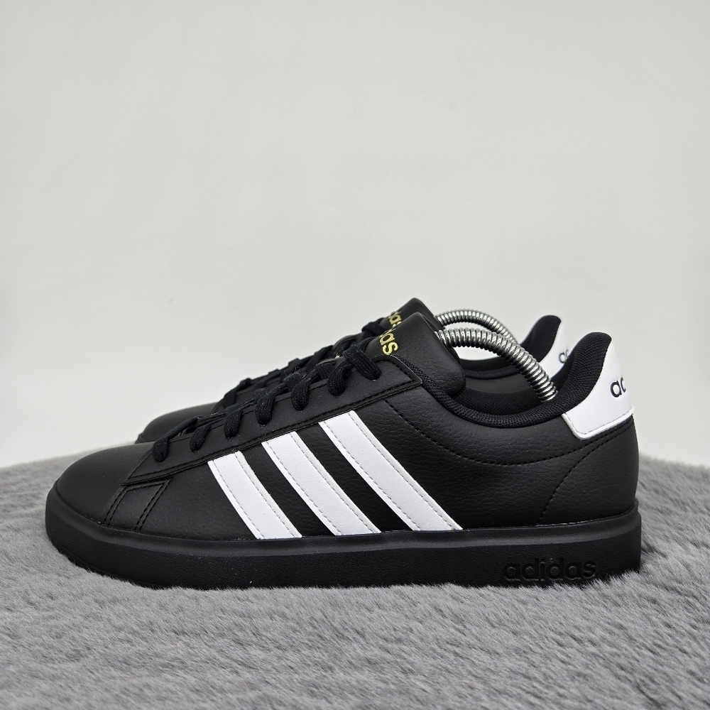 New adidas Grand Court 2.0 Core Black White Women's Shoes Size 9.5